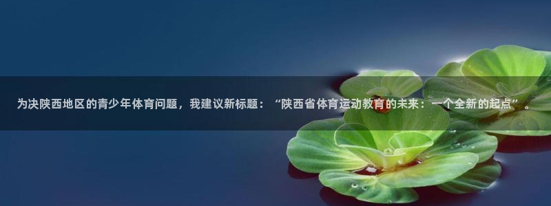 必发官方正版app集团官网网址:为决陕西地区的青少年体育问题